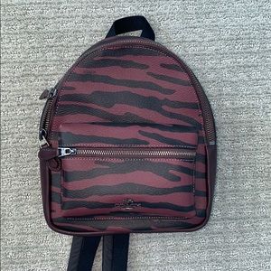 COACH- Tiger Print Mini Charlie Back Pack